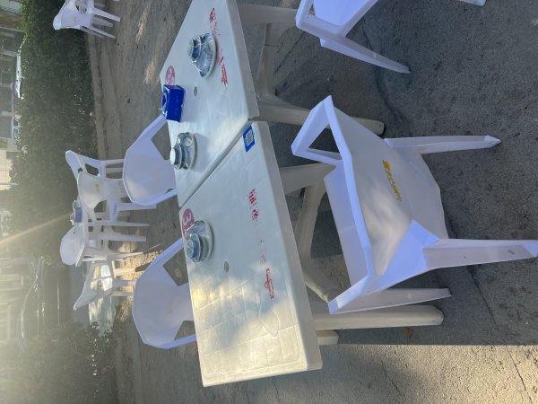 出售二手沙滩桌椅，烧烤摊桌椅