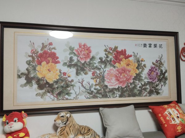 出售花开富贵十字绣